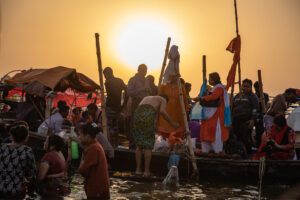 Holy bath in shipra